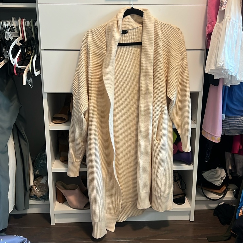 Knit cardigan sweater